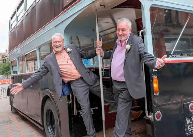 Leicestershire Flamboyant Florists Marry At Wacky Wedding